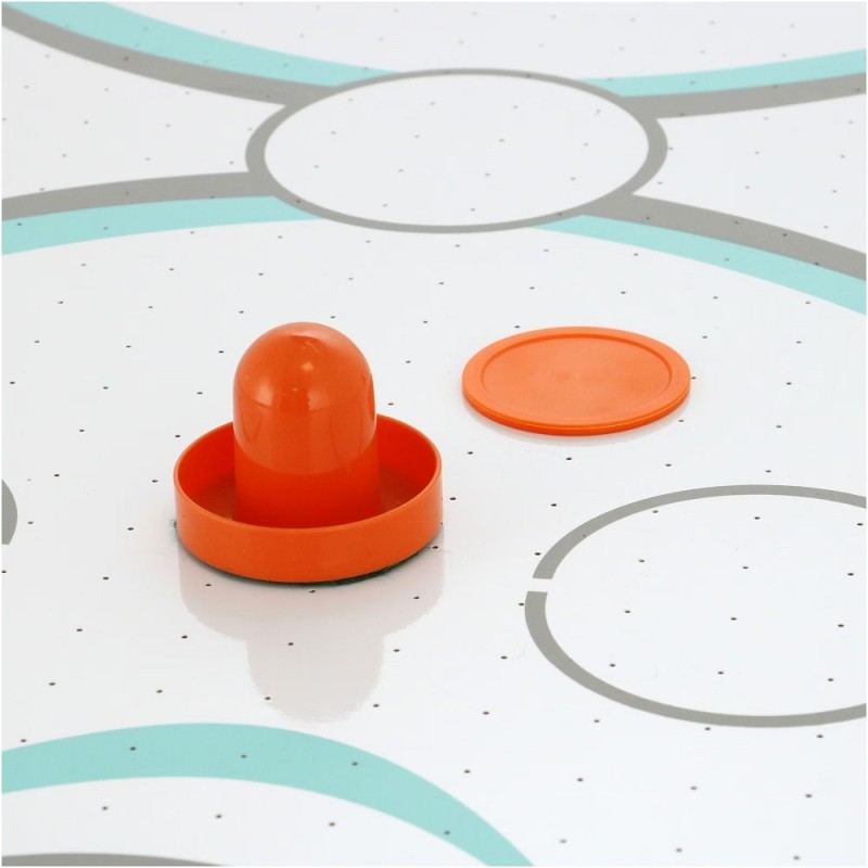 mesa de air hockey que incluye 2 discos y dos lanzaderas