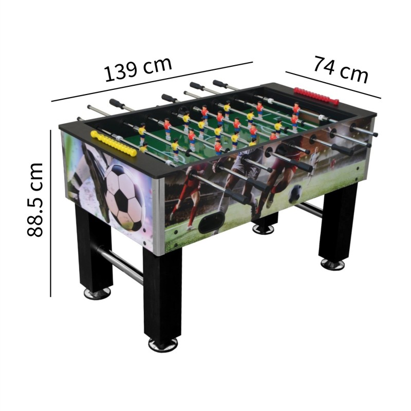 Futbolín de grandes dimensiones